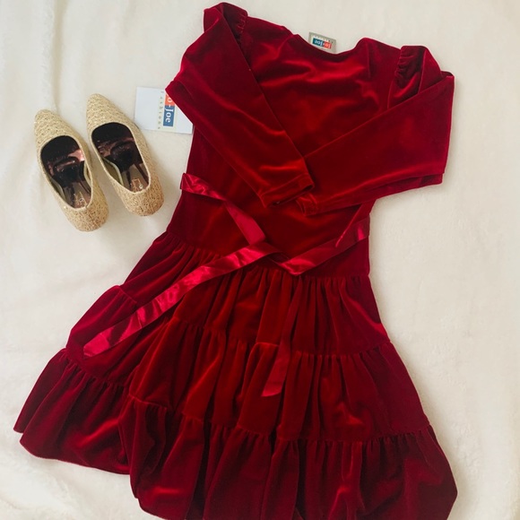 Red Velvet Dress - Picture 3 of 6